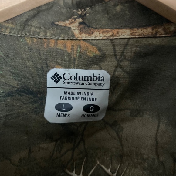 Columbia men’s camo animal print button up shirt - Picture 3 of 8